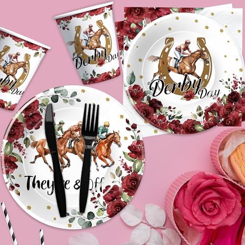 Derby Day Party Decorations Set for 24 Guests