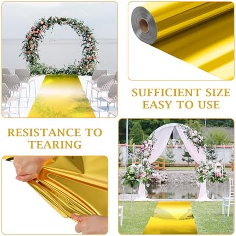 33 x 984 Ft Gold Aisle Runner for Wedding