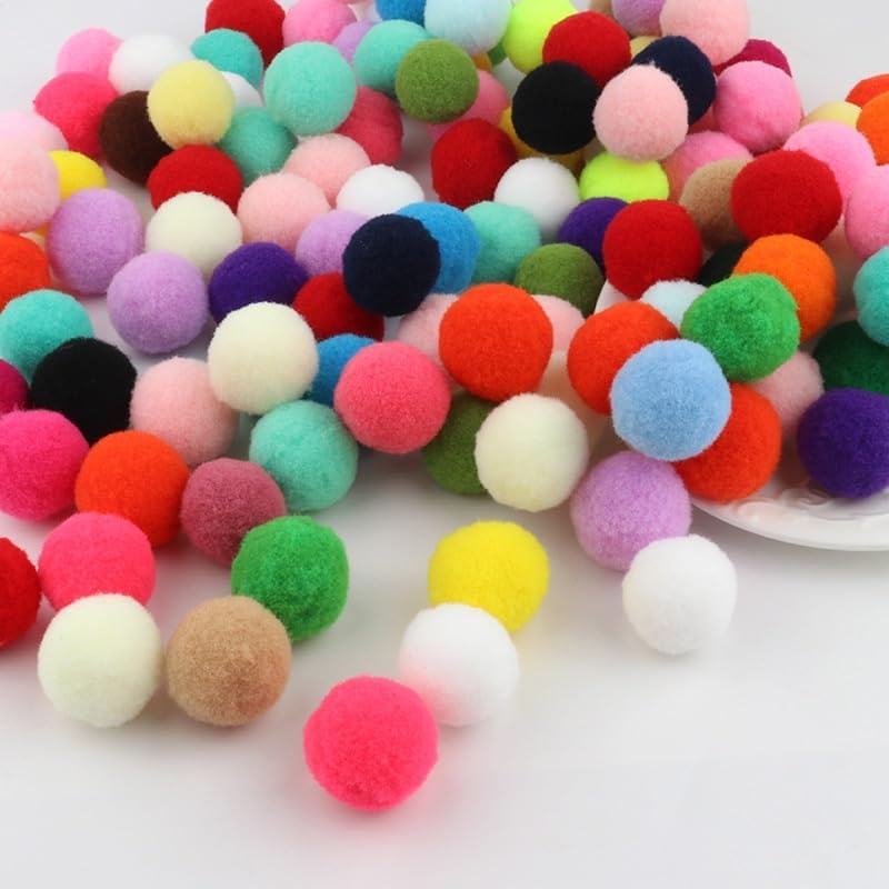 GIOTEL 20mm Pompom Balls for DIY and Home Decor