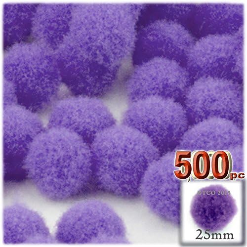 The Crafts Outlet 500-Piece Turquoise Blue Pom Poms
