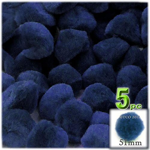 The Crafts Outlet 5-Piece Purple Pom Poms