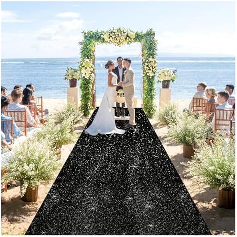 Elegant Wedding Aisle Runner Non Slip Washable Carpet
