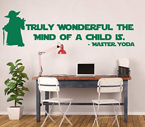 Yoda Child Quote Decal - Star Wars Vinyl Sticker - Wall Art for Bedrooms and Playrooms