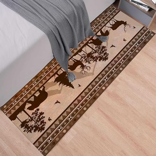 Rugroom Bear Long Runner Rug 2x6ft Rustic