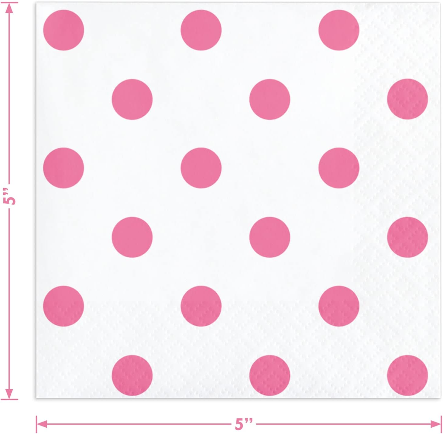 Pink Party Supplies - Polka Dots and Stripes Set of 16