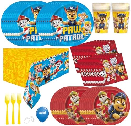 Paw Patrol Party Supplies Bundle for 16 Guests