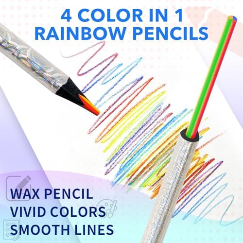 ThEast 30 Rainbow Colored Pencils for Kids and Adults