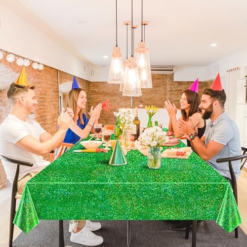 Green Holographic Laser Tablecloth 40x108