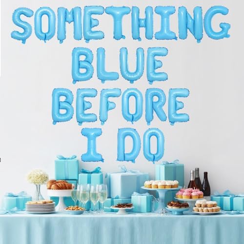 Something Blue Before I Do Foil Balloon Set