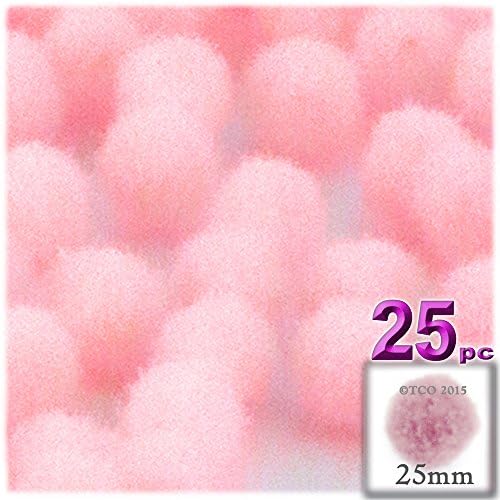 The Crafts Outlet 25-Piece Purple Pom Poms Set