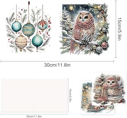 Diamond Painting Greeting Card Set of 6 with Envelopes