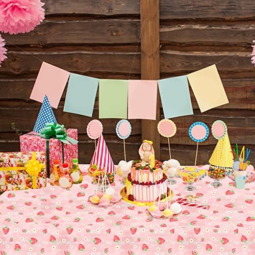 HAKOTI 3 Pack Strawberry Table Cloth for Party Decorations