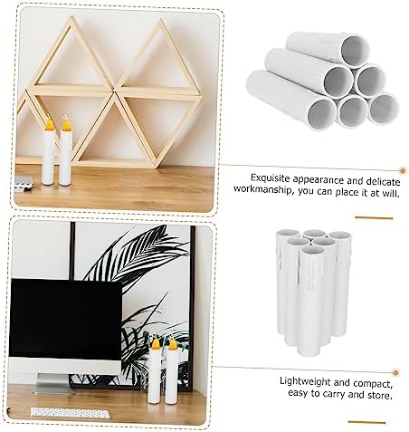 20Pcs Plastic Candle Tubes for Decorative Luminarias