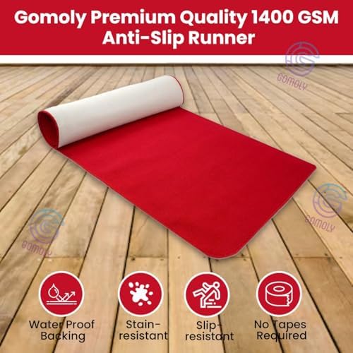 3Ft x 10Ft Red Carpet Runner for Events