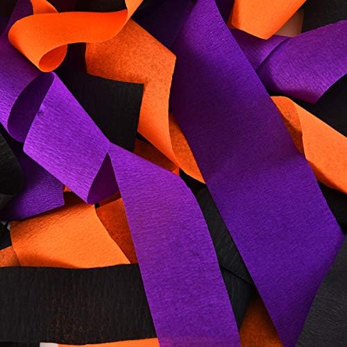 12 Rolls 836 Feet Halloween Crepe Paper Streamers
