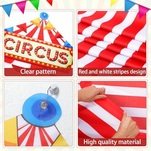 4 Pcs Carnival Entryway Decorations Party Set