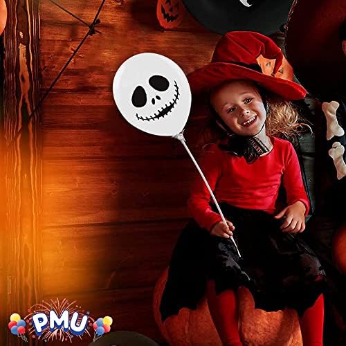 PMU Halloween Laughing Faces Balloons - 12 Inch Zipper Mouth Ghost