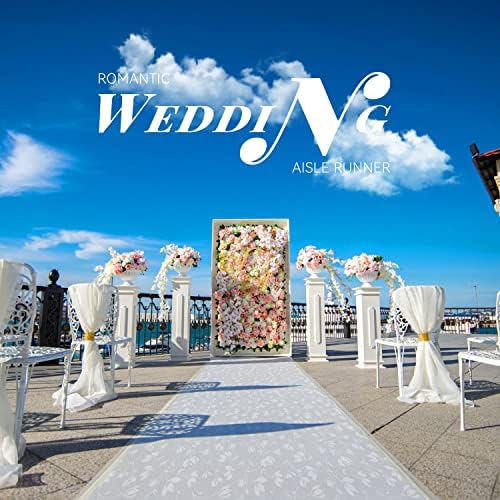 Elegant White Olive Aisle Runner for Wedding Ceremony 3x100ft