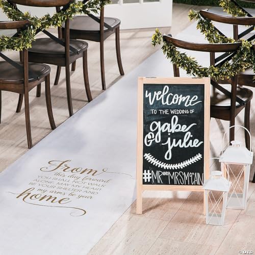 Fun Express 100 Foot Wedding Aisle Runner for Indoor and Outdoor