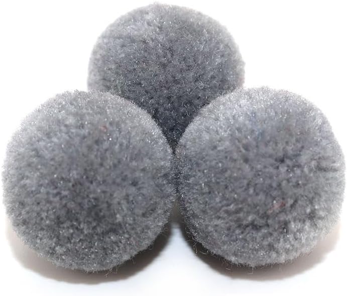 50Pcs Pack 15mm Pompom Balls for DIY Crafts Wedding Sewing