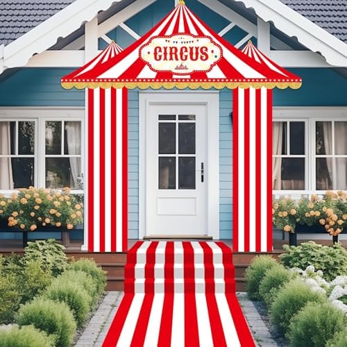 4 Pcs Circus Tent Decorations for Birthday Party