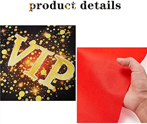 Timtin Red Carpet Runner 26 x 15 ft Not Slip Aisle Decor