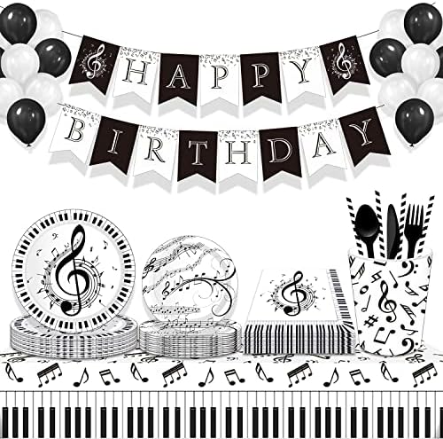 GZAMOF Music Theme Party Decorations Pack