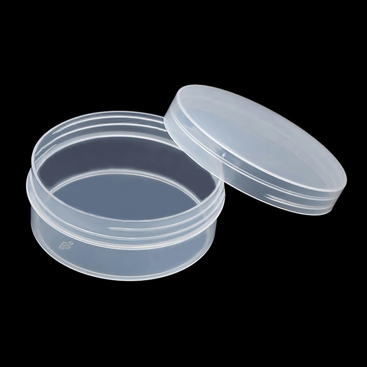 12 Pcs Round Plastic Bead Organizers with Lid