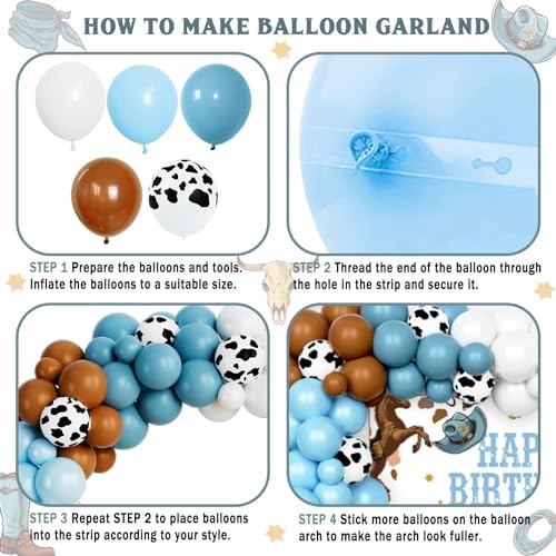 Cowboy Party Decorations Set for Boys