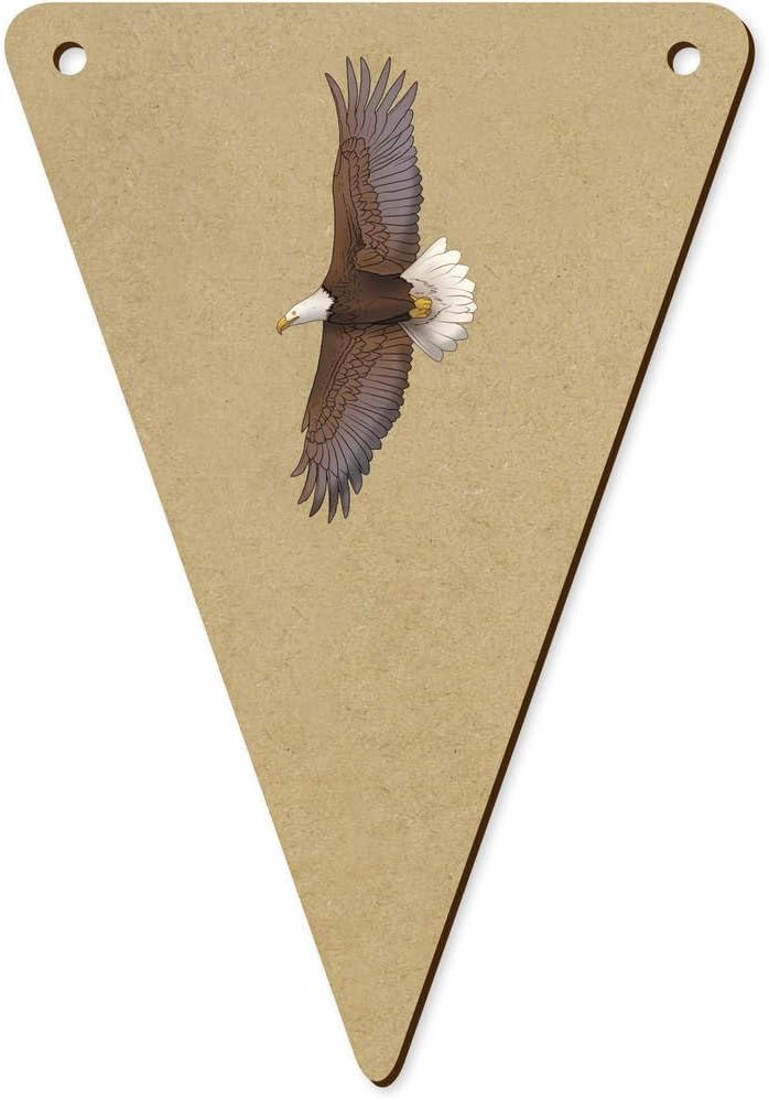 Azeeda 5 Pack Flying Bald Eagle Bunting Flags