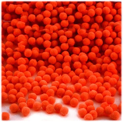 The Crafts Outlet 100 Piece Acrylic Pom Poms for Crafting