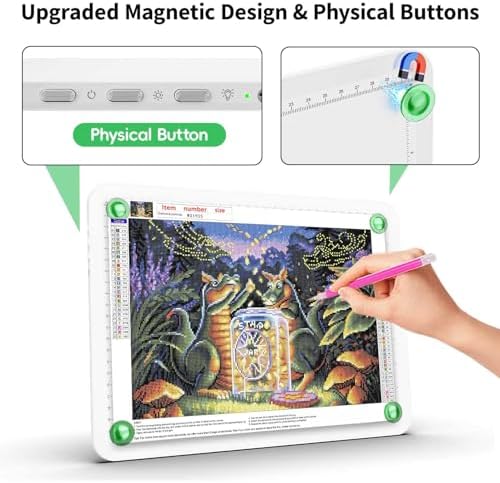 Zocelight A4 Light Pad with Bag 9000Lux Rechargeable
