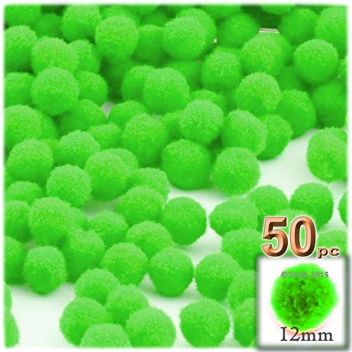 The Crafts Outlet 50-Piece Multi Purpose Pom Poms Pink