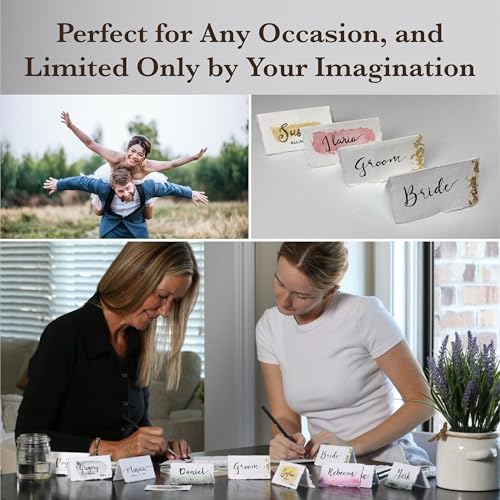 Wanderings Handmade Deckle Edge Paper - 25-Pack - 35 x 2 - 150 GSM - Textured Cotton