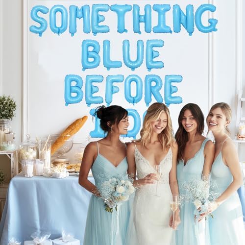 Something Blue Before I Do Foil Balloon Set