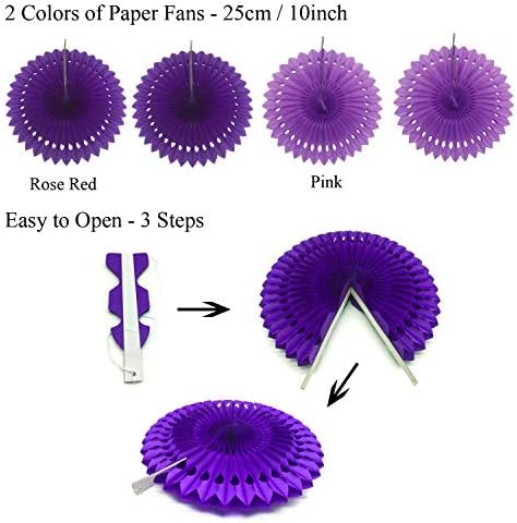 ZERODECO Purple Party Decorations Kit