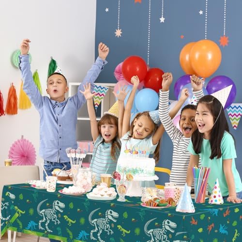 Haimimall Dinosaur Birthday Tablecloth Set of 3