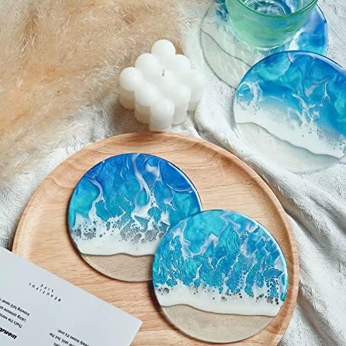4 PCS Resin Coaster Molds Set for DIY Projects