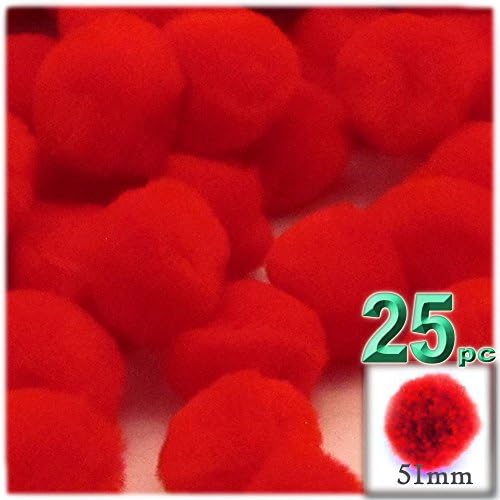 The Crafts Outlet 25-Piece Multi Purpose Pom Poms Royal Blue