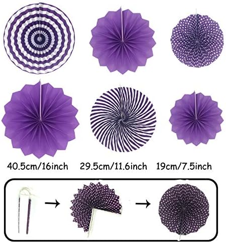 ZERODECO Purple Party Decorations Kit