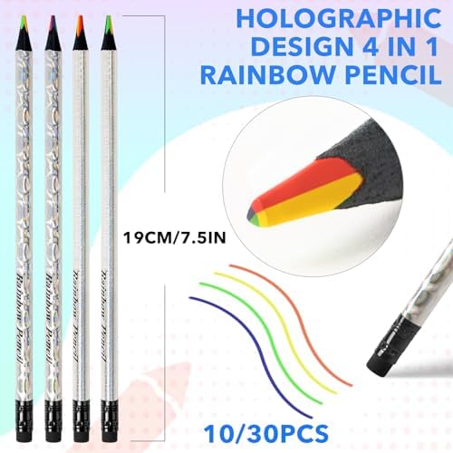 ThEast 30 Rainbow Colored Pencils for Kids and Adults
