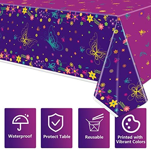4 PCS Magic Butterfly Tablecloths for Movie Party