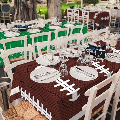 Football Party Decorations 54x108 Inch Tablecloth 2 Pack