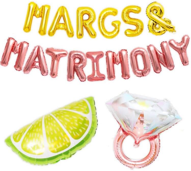 JeVenis Margarita and Matrimony Bachelorette Balloons