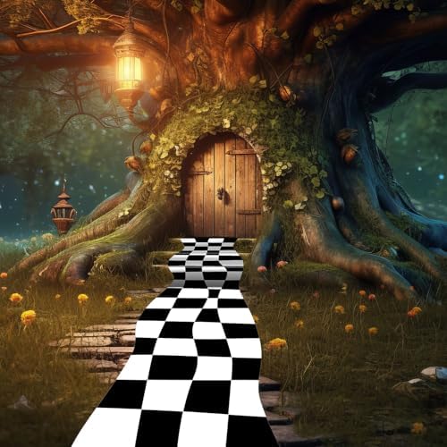 Preboun 2 Pcs Halloween Aisle Runner Carpet