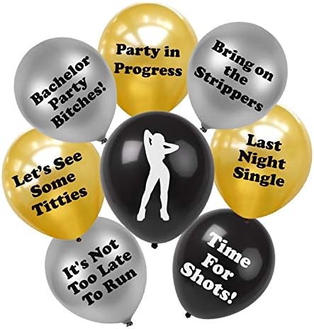BroSash Bachelor Party Balloons Pack of 16