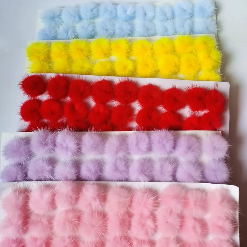 80 Pieces 30Mm Pompoms for DIY Crafts