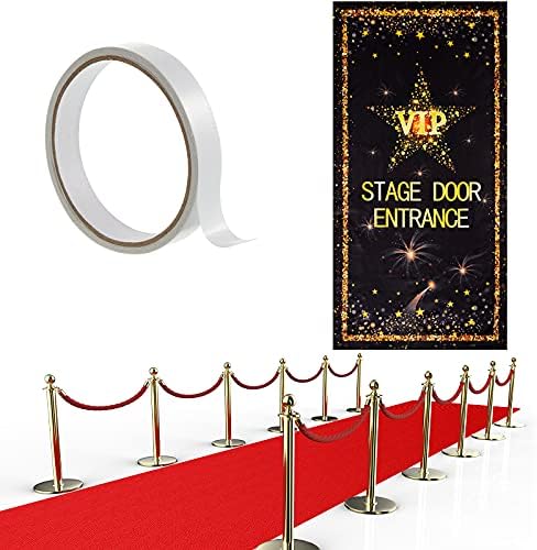Timtin Red Carpet Runner 26 x 15 ft Not Slip Aisle Decor