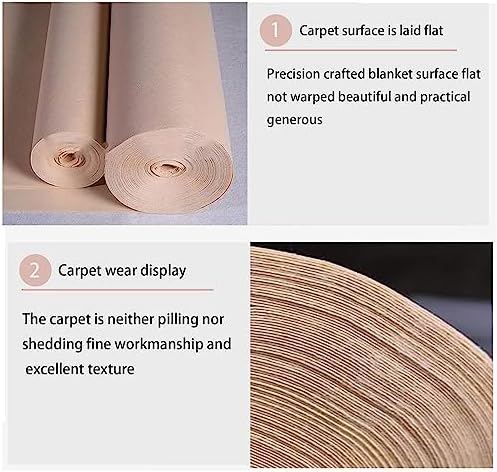 Champagne Runway Rug Wedding Aisle Runner Non-Slip 2mm Thickness 12x30m
