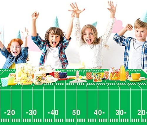 Oigco Football Party Plates Napkins Cups Set for 24 Guests